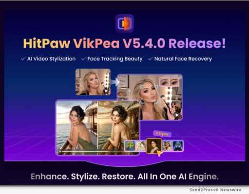 HitPaw VikPea V5.4.0 update brings new AI Video Stylization, Face Tracking Beauty and Smart Import