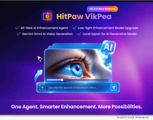 HitPaw Announces VikPea V6.0.0 Update with AI Enhancement Agent, and Gemini Omni Integration